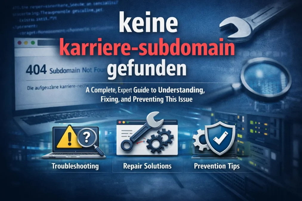 keine karriere-subdomain gefunden: A Complete, Expert Guide to Understanding, Fixing, and Preventing This Issue 1 keine karriere-subdomain gefunden