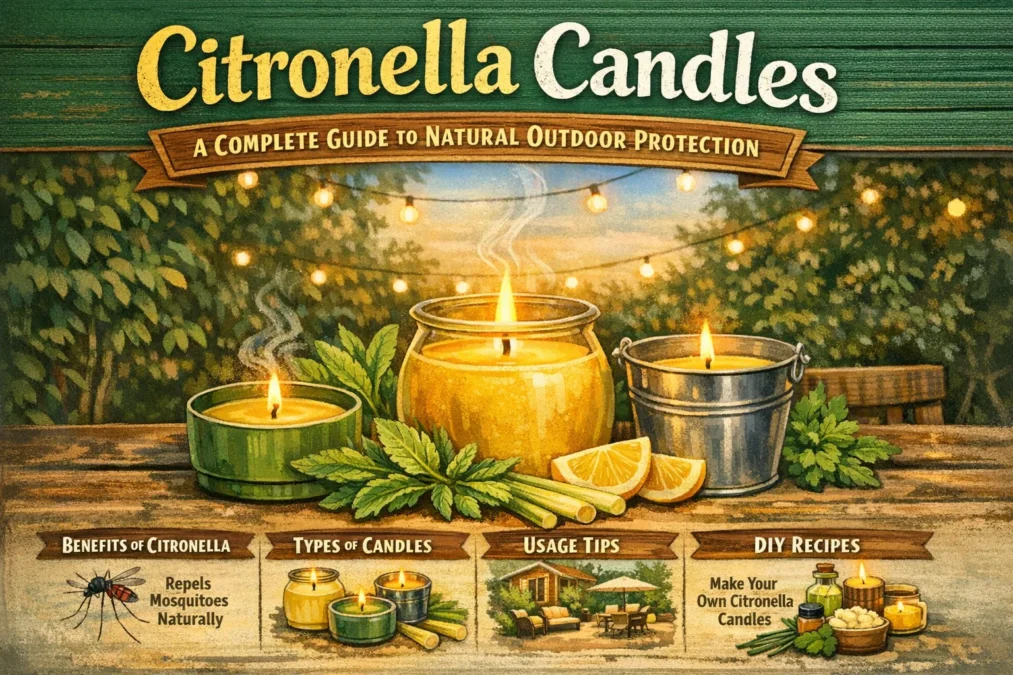 Citronella Candles: A Complete Guide to Natural Outdoor Protection 1 Citronella Candles